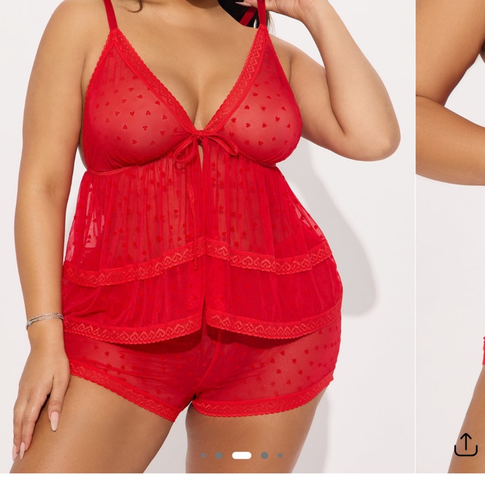 Fashion Nova Heart 2 Piece Set
